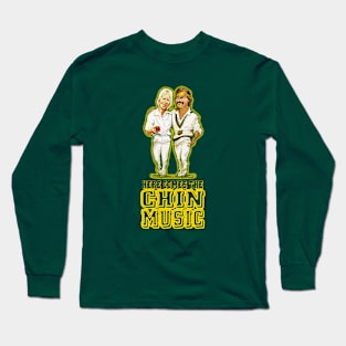 OG CRICKET - Lillee 'n Thommo - CHIN MUSIC Long Sleeve T-Shirt